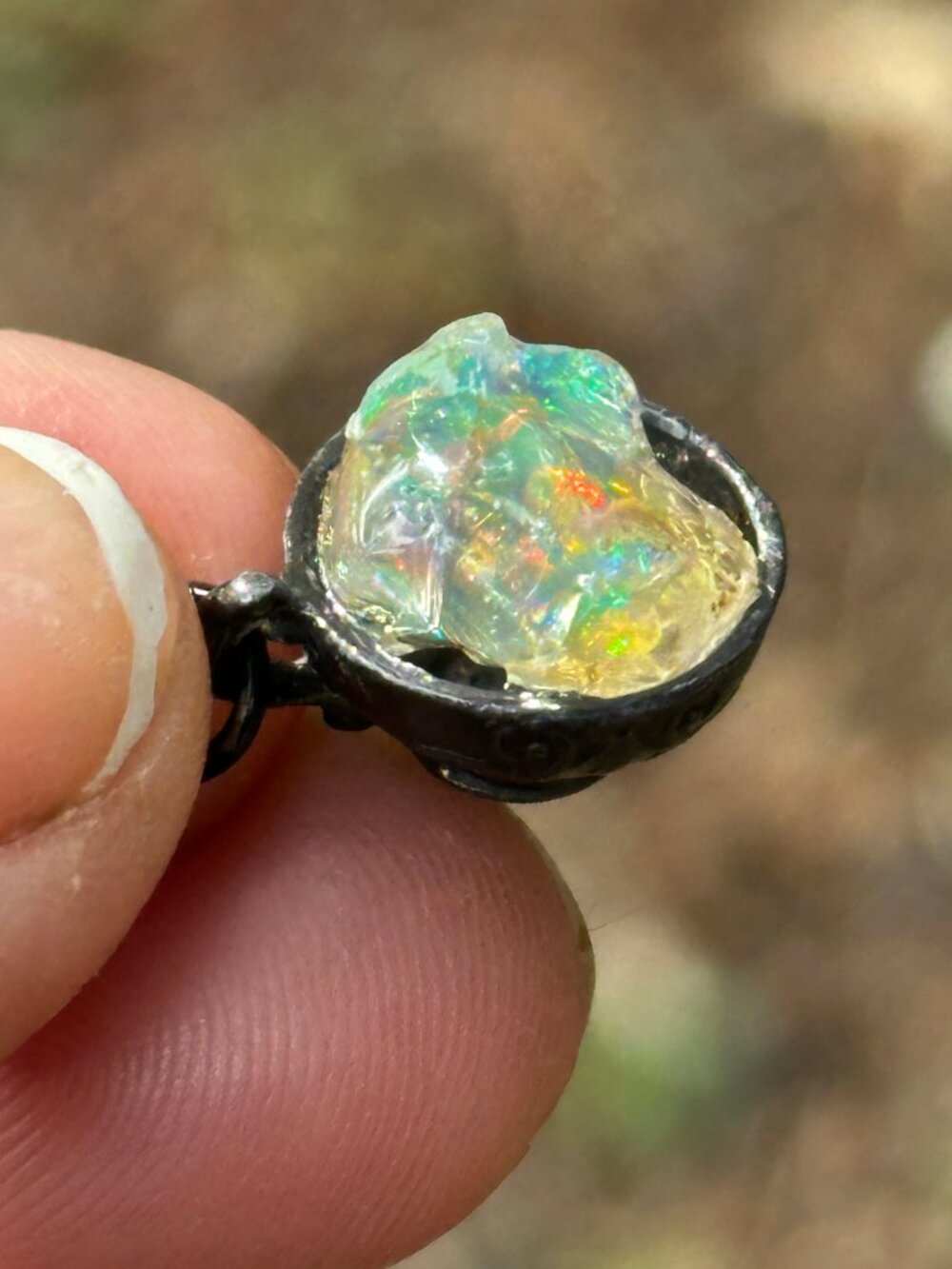 Antique Opal Necklace *Cup of Magic* - Picture 11 of 15